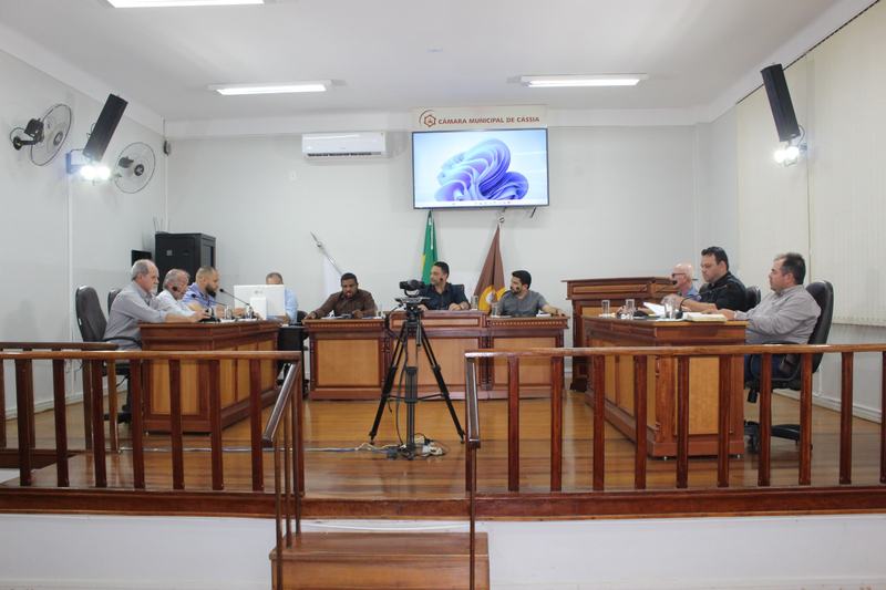 Câmara de Cássia realiza 1ª reunião ordinária da Legislatura 2025/2028