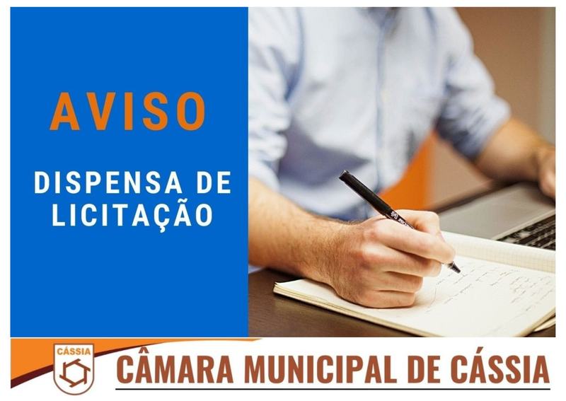 AVISO DE DISPENSA DE LICITAÇÃO – Referência: Dispensa de Licitação nº 001/2023 – Processo nº 002/2023