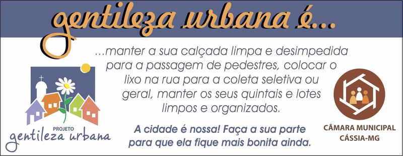 Projeto Gentileza Urbana – Janeiro 2017