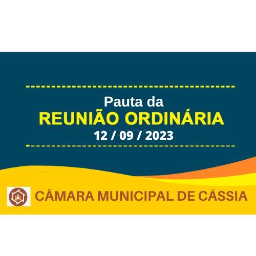 Pauta da 13ª Sessão Ordinária do º Ano da Legislatura 2021/2024