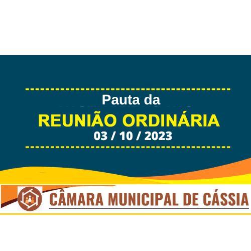Pauta da 15ª Sessão Ordinária do º Ano da Legislatura 2021/2024