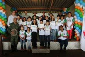 PRESIDENTE DA CÂMARA, RICARDO GARCIA ARANTES, PARTICIPA DA FORMATURA DO PROGEA 2018 NA ESCOLA MUNICIPAL GERÔNIMO TAVEIRA.